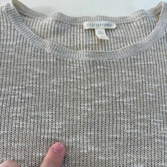 Eileen Fisher Cream Knit Top - Picture 6 of 8